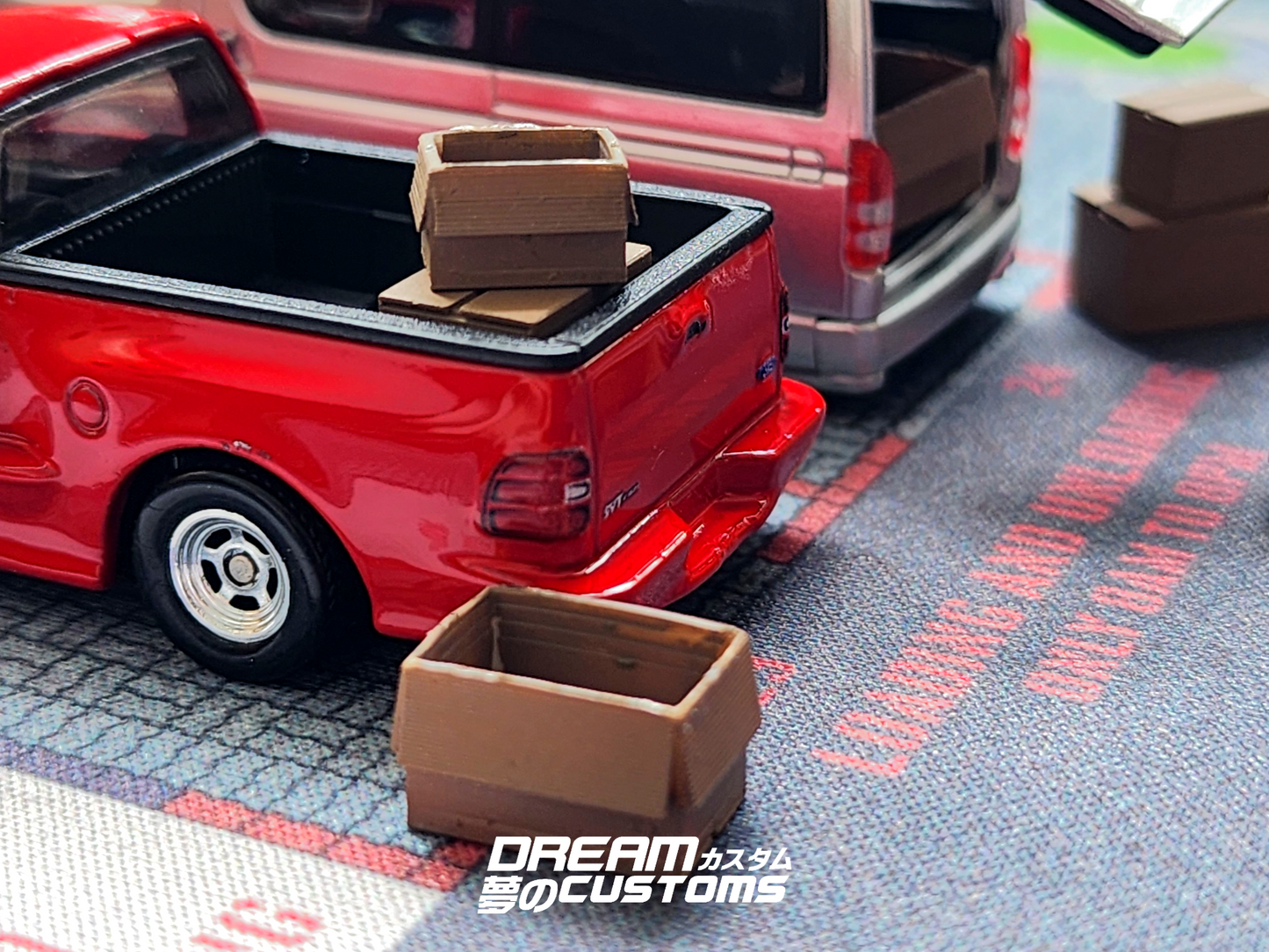 Pre Order Dream Customs Diorama Accessories - Carton Boxes