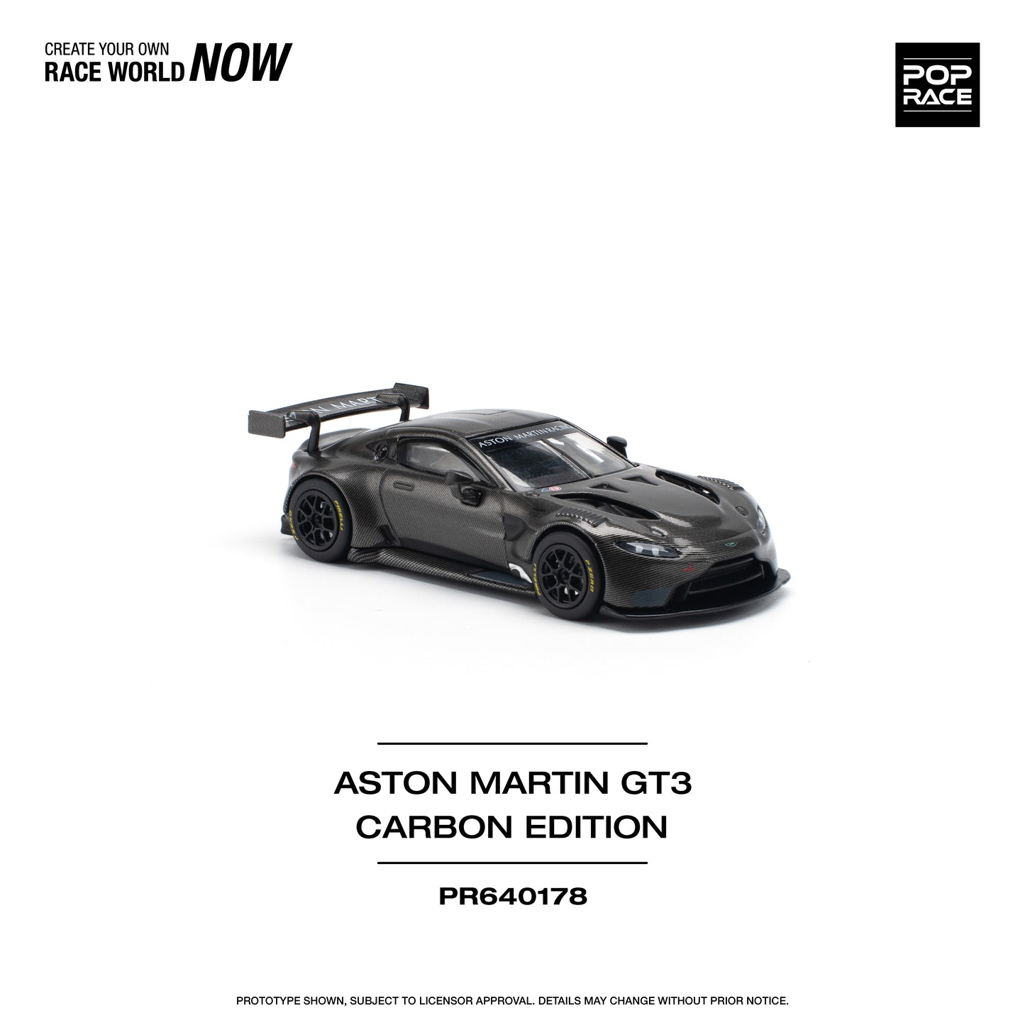 **PRE ORDER** Pop Race Aston Martin Vantage GT3 Carbon Edition