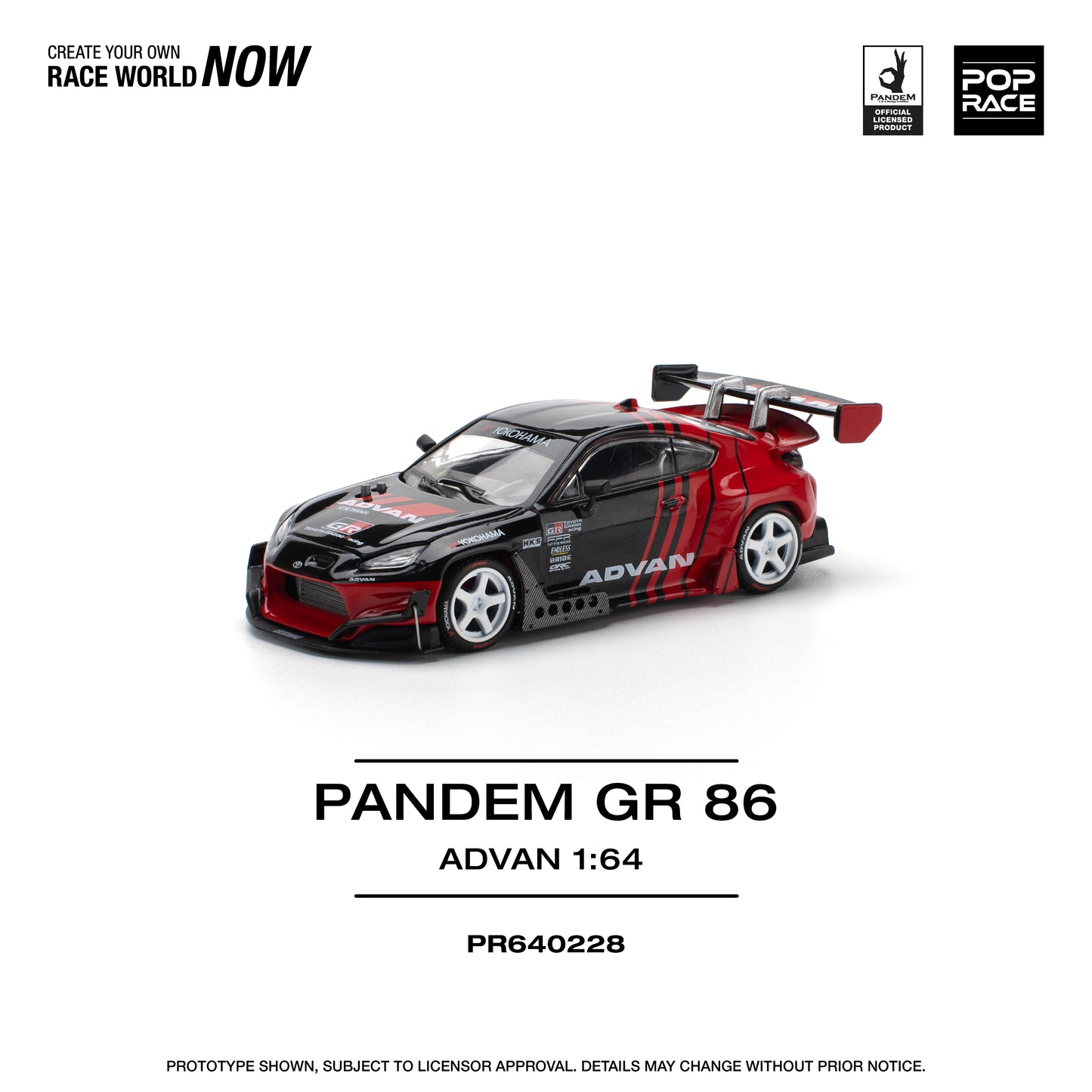 **PRE ORDER** Pop Race Toyota GR86 Pandem - Advan