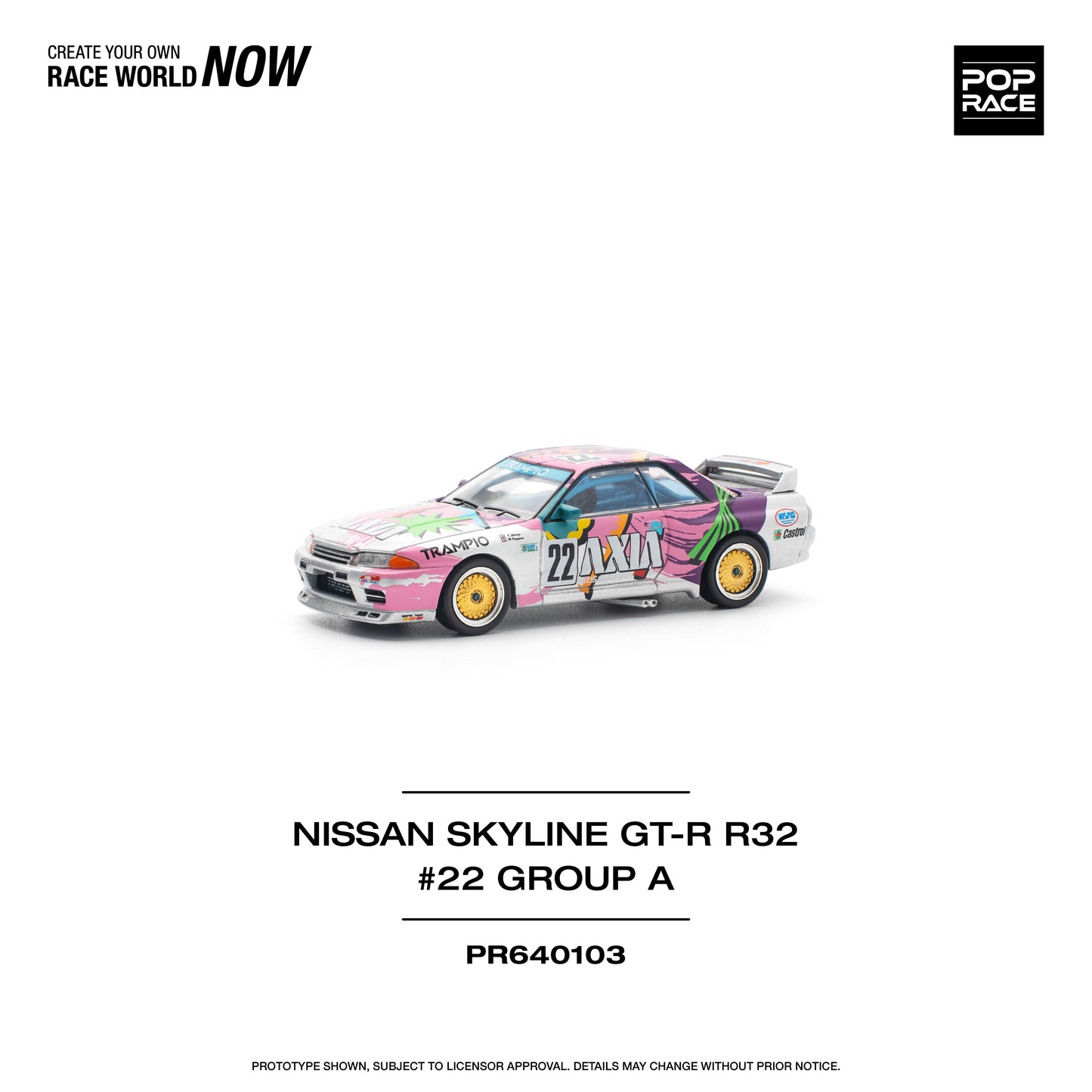 **PRE ORDER** Pop Race Nissan Skyline GTR R32 #22 Axia Group A