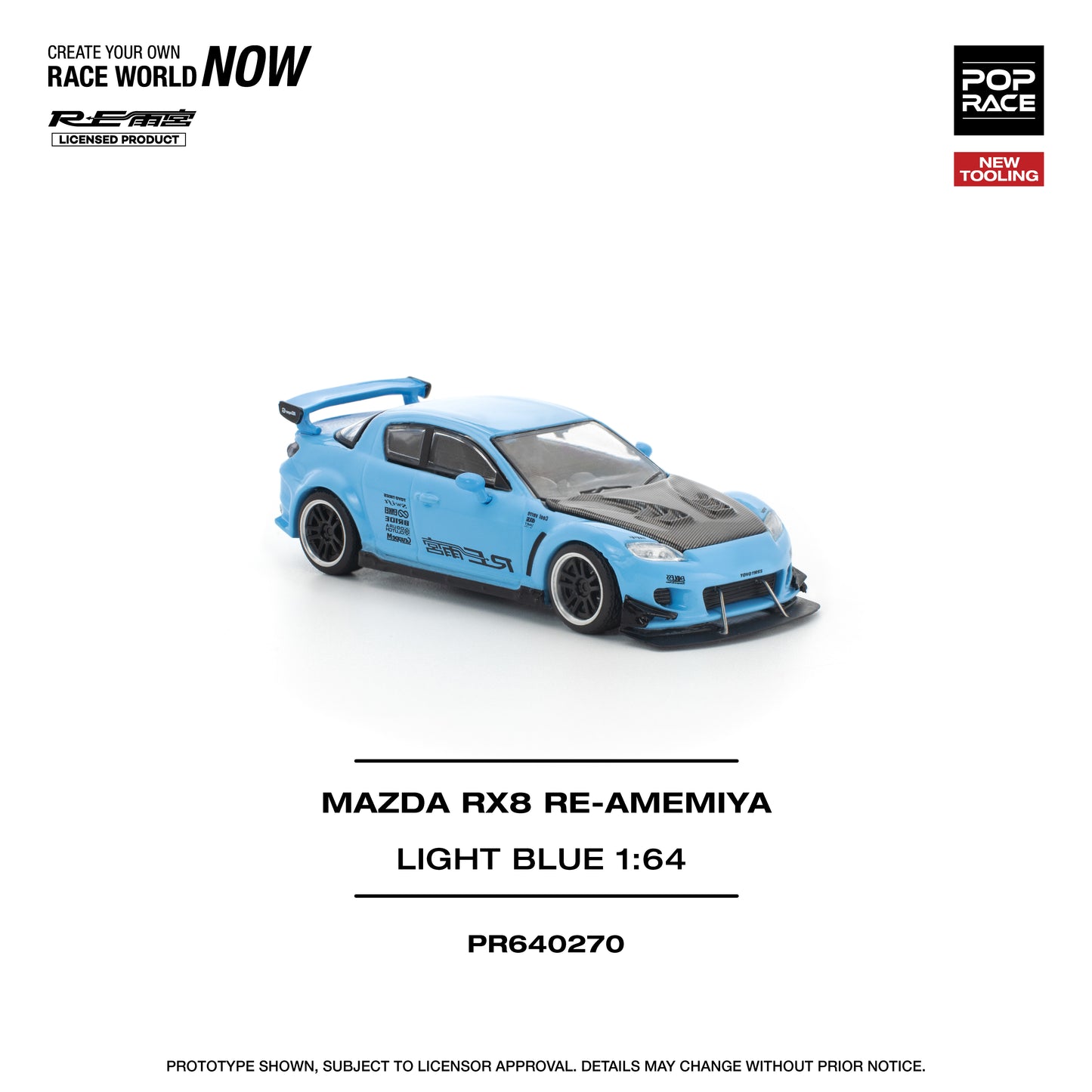 **PRE ORDER** Pop Race Mazda RX-8 RE-Amemiya - Light Blue