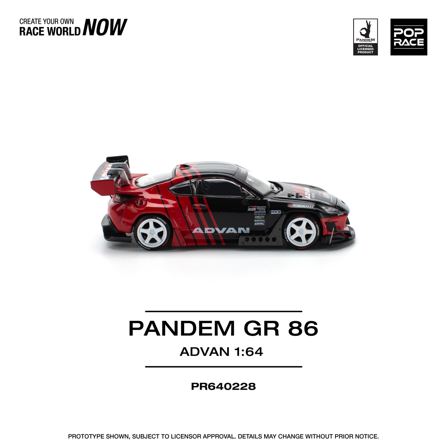 **PRE ORDER** Pop Race Toyota GR86 Pandem - Advan
