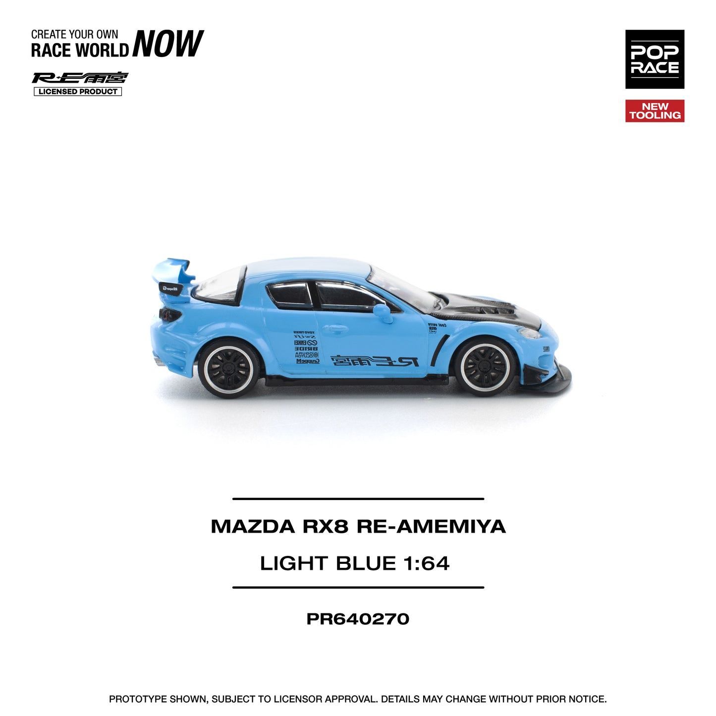 **PRE ORDER** Pop Race Mazda RX-8 RE-Amemiya - Light Blue
