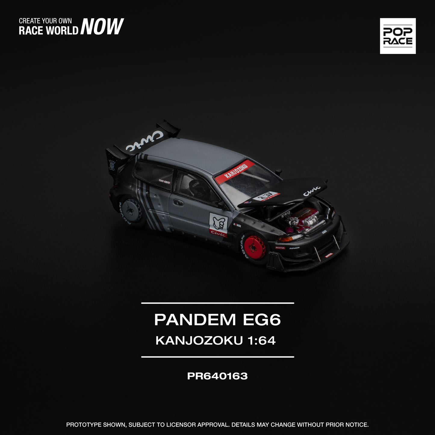 **PRE ORDER** Pop Race Honda Civic EG6 Pandem "Kanjozoku"