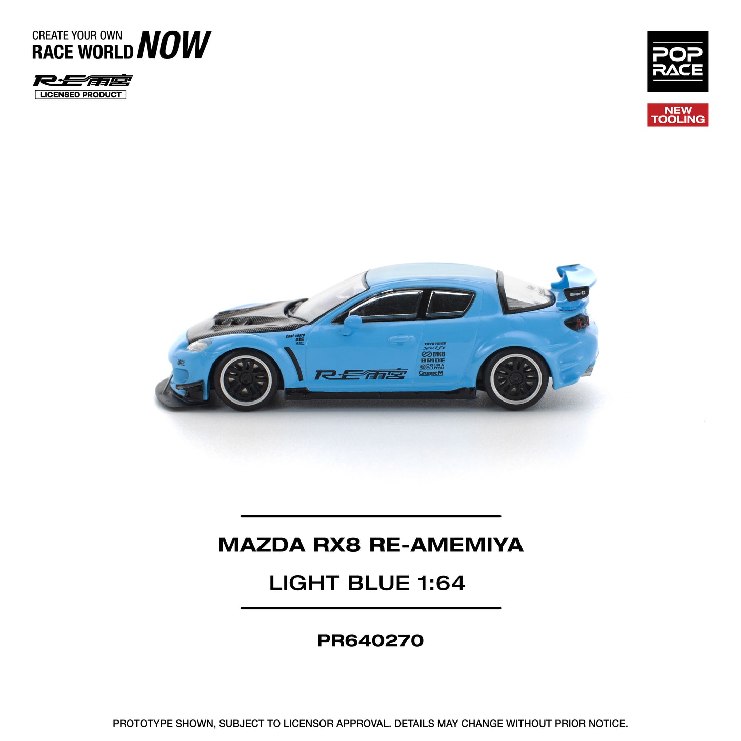 **PRE ORDER** Pop Race Mazda RX-8 RE-Amemiya - Light Blue