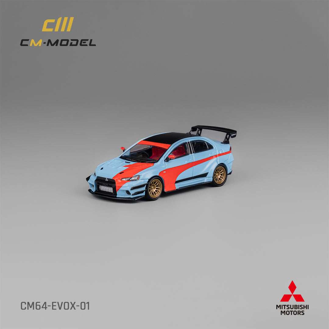 **PRE ORDER** CM Model Mitsubishi Lancer EvoX Varis Widebody Orange / Blue