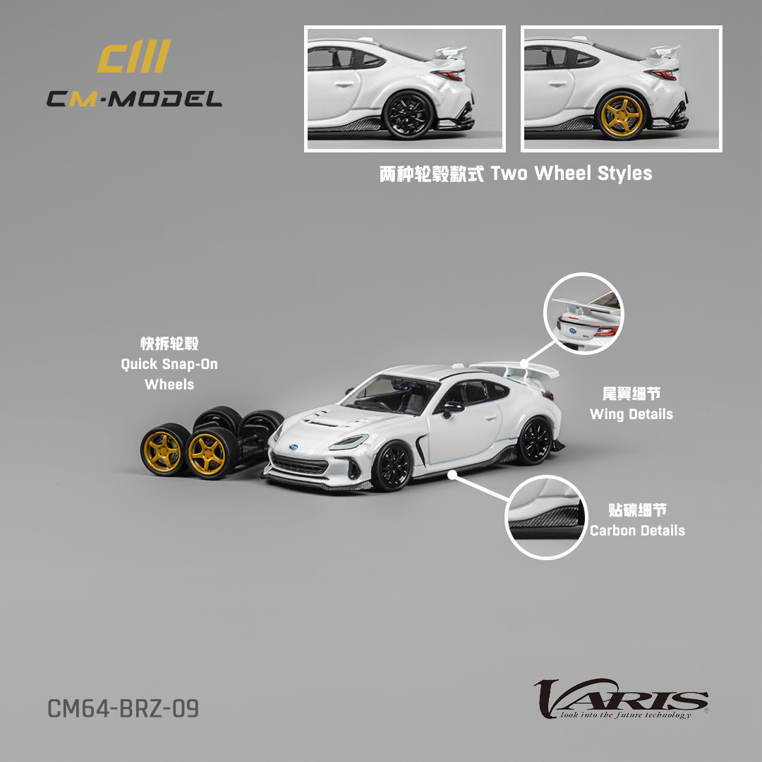 **PRE ORDER** CM Model Subaru BRZ Varis Widebody White