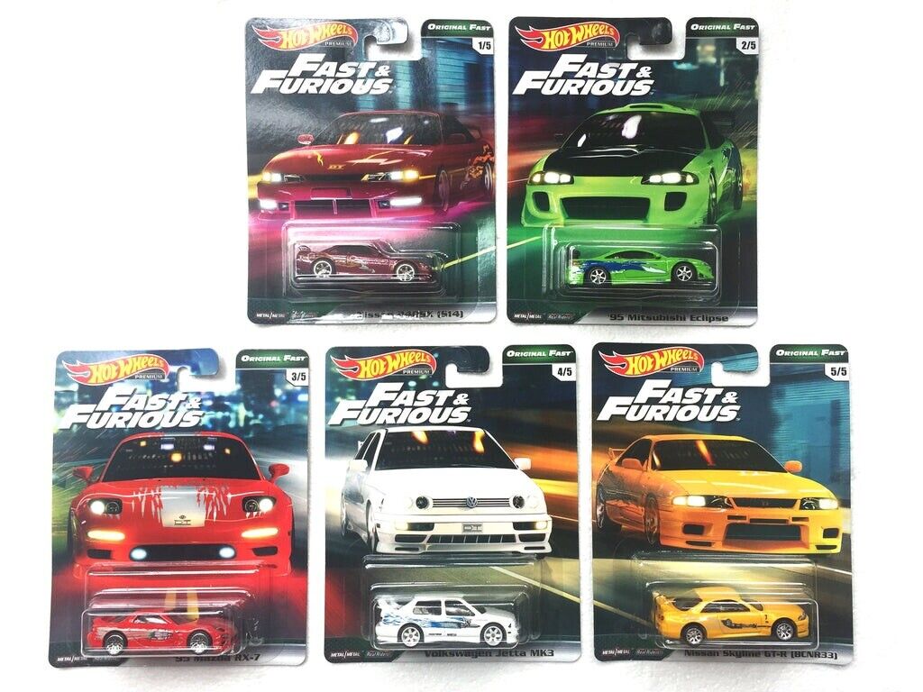 Hot Wheels purchases Fast and Furious Original Fast Complete Set of 5