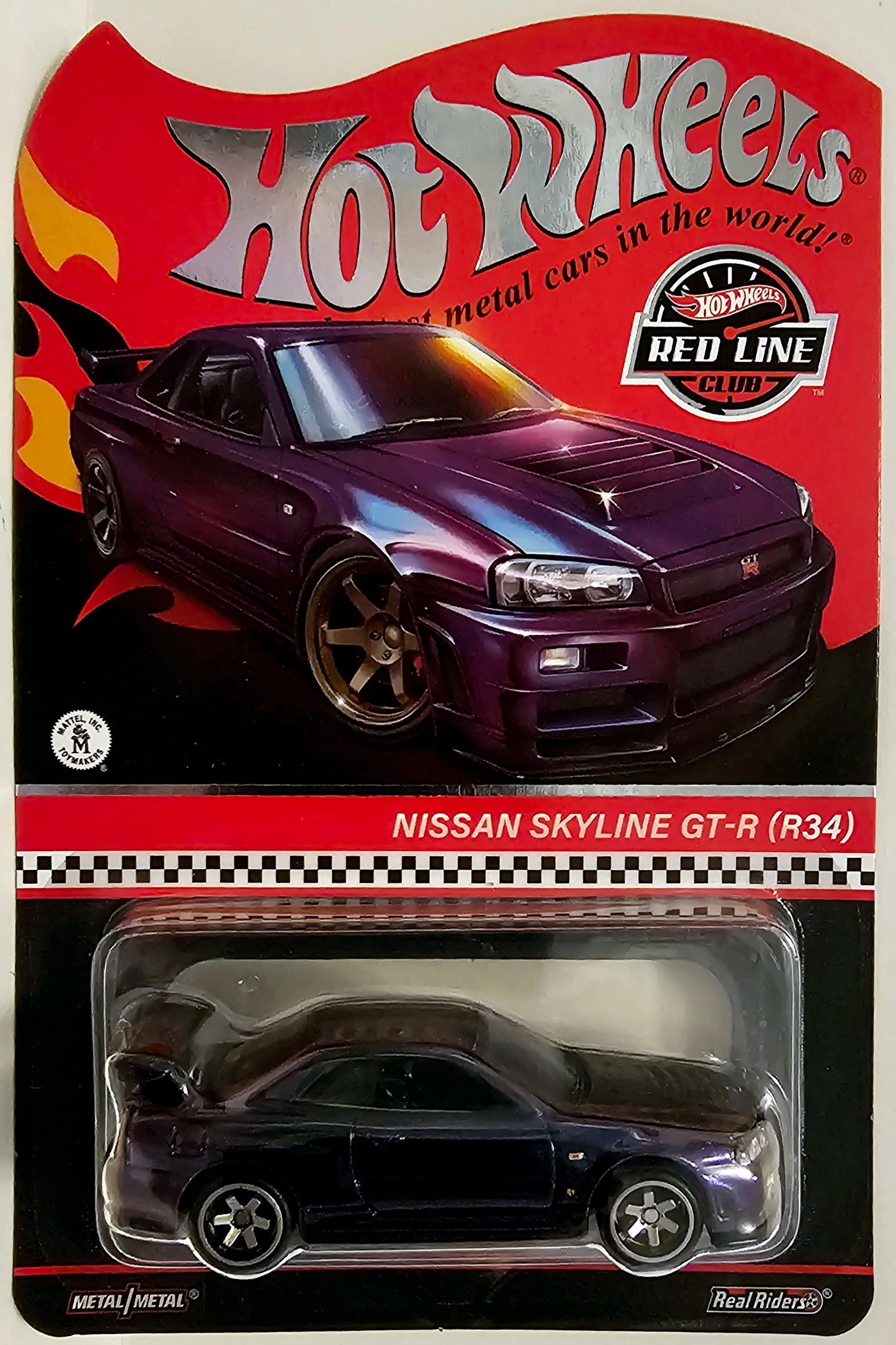 Hot Wheels Collectors RLC Exclusive Nissan Skyline R34 GTR 2024 Redline Diecast