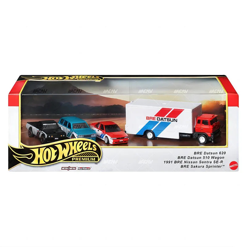 Hot Wheels Premium Datsun BRE Display Box Set