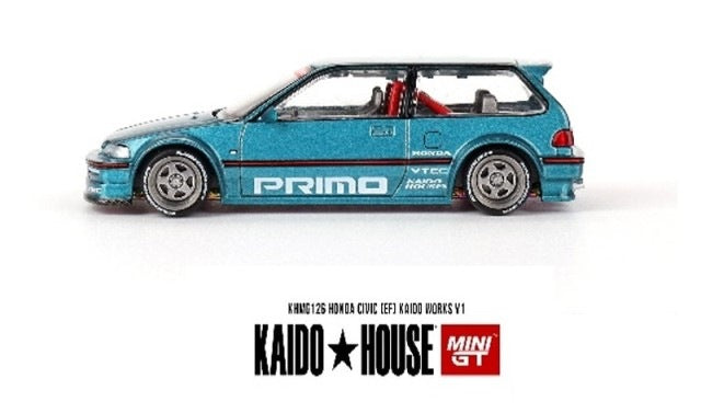 Kaido House x Mini GT Honda Civic EF Kaido Works V1 - KHMG126