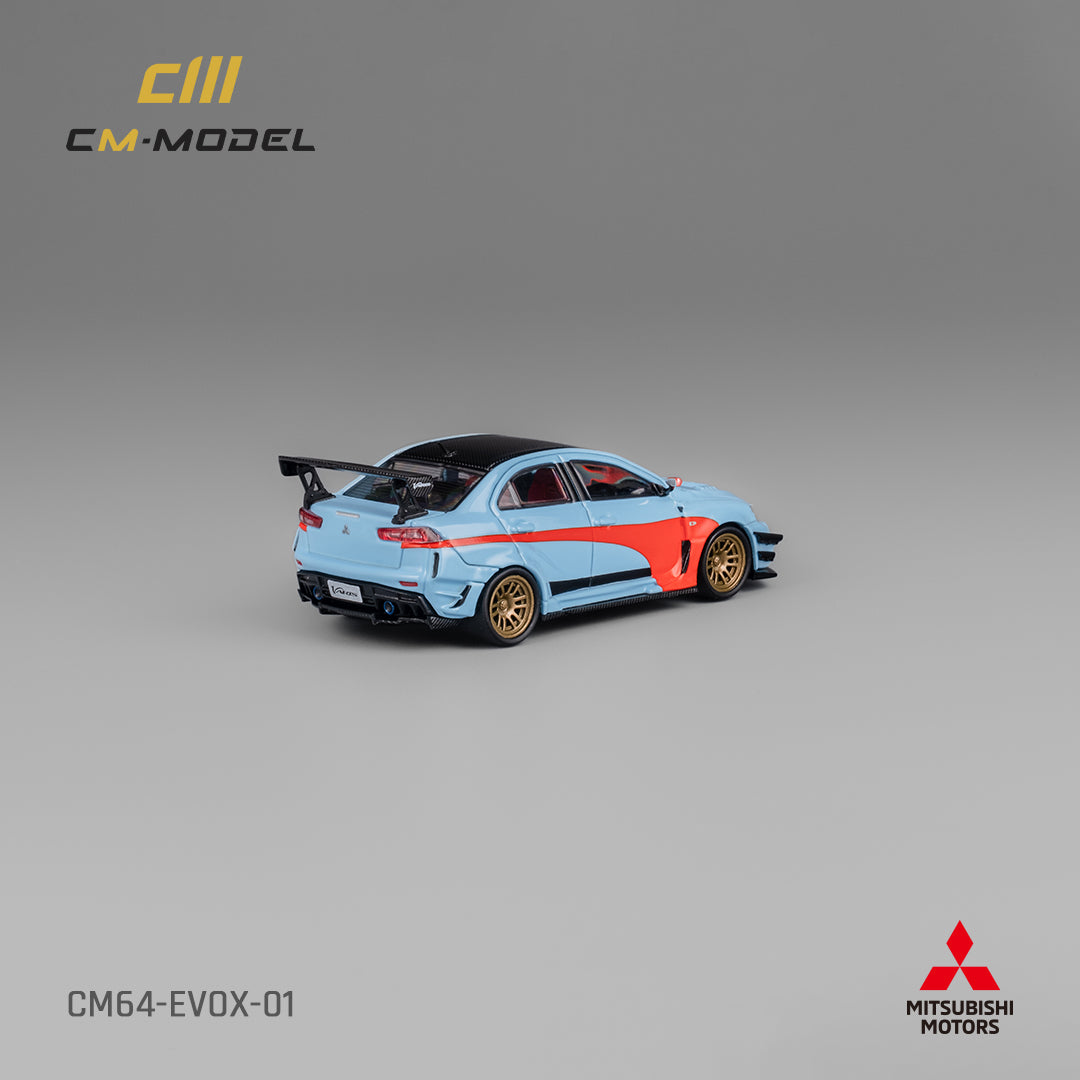 **PRE ORDER** CM Model Mitsubishi Lancer EvoX Varis Widebody Orange / Blue