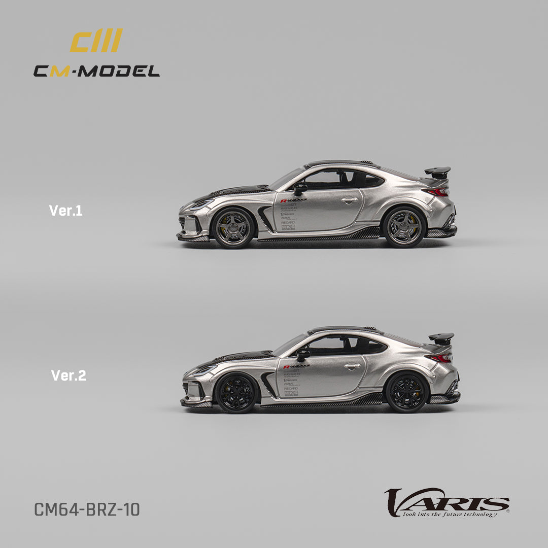 **PRE ORDER** CM Model Subaru BRZ Varis Widebody Metallic Grey