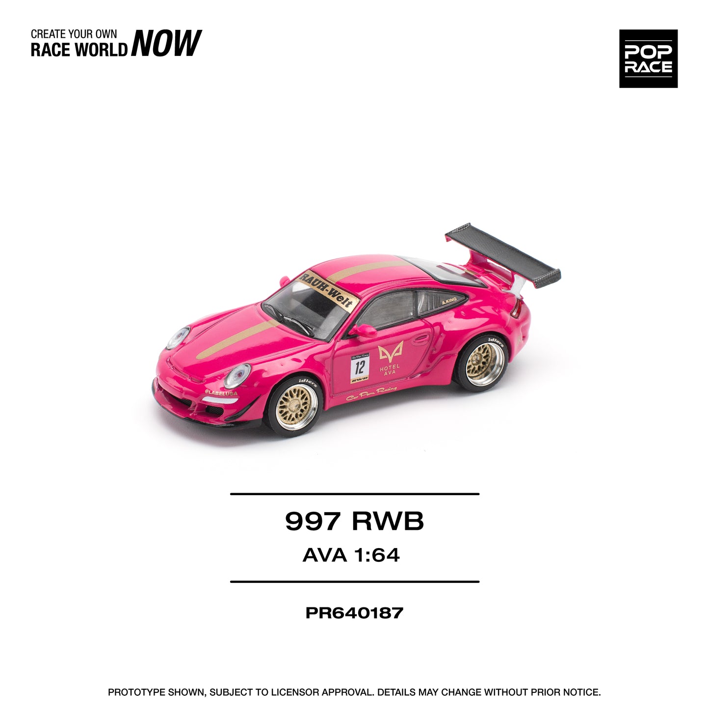 **PRE ORDER** Pop Race Porsche RWB 997 - AVA