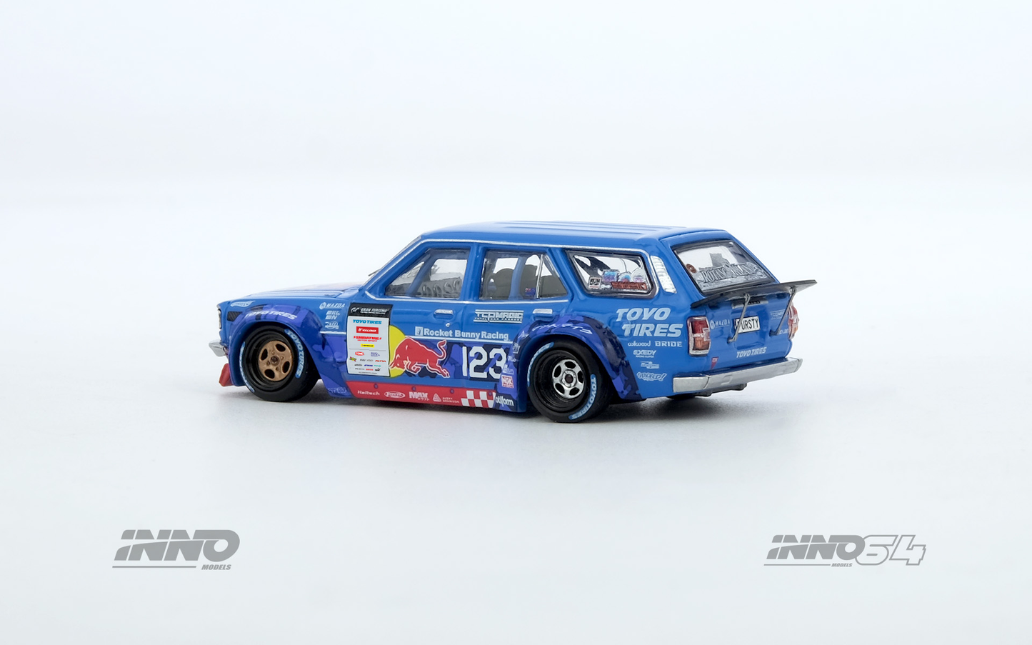 **PRE ORDER** INNO64 Mad Mike 1976 Mazda RX-3 Wagon D1GP Series 2024
