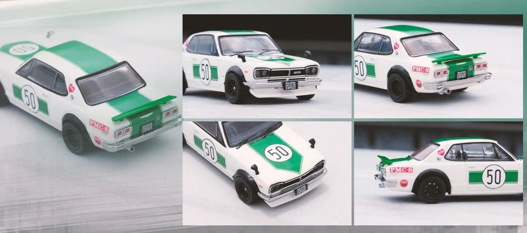 INNO64 Malaysia Diecast Expo 2023 Event Edition Nissan Skyline 2000 GT-R KPGC10 - White