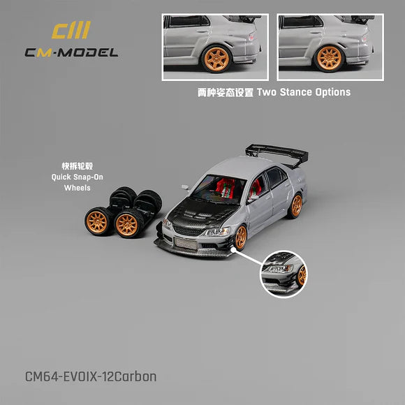 CM Model Mitsubishi Lancer Evo IX Carbon Grey