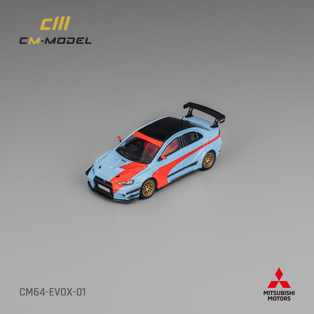 **PRE ORDER** CM Model Mitsubishi Lancer EvoX Varis Widebody Orange / Blue