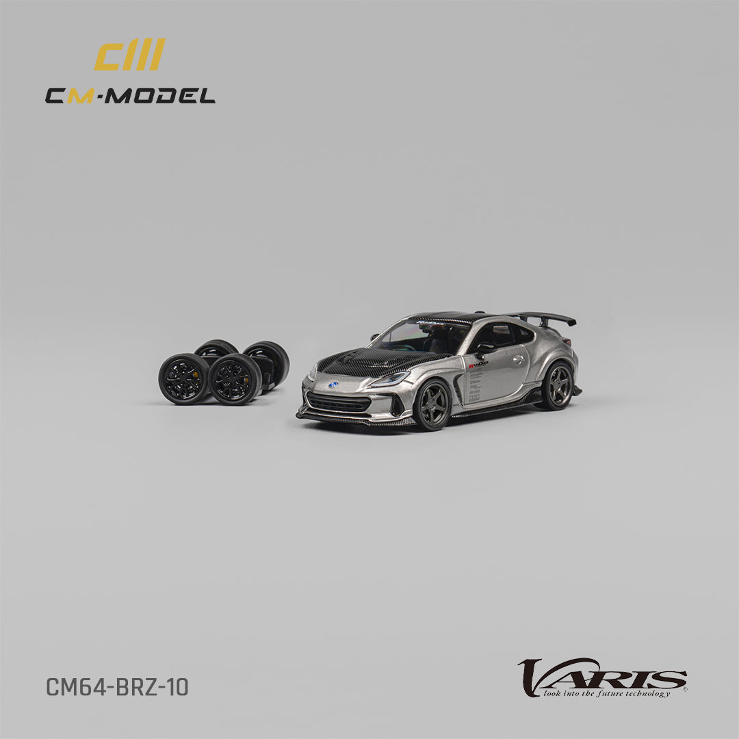 **PRE ORDER** CM Model Subaru BRZ Varis Widebody Metallic Grey