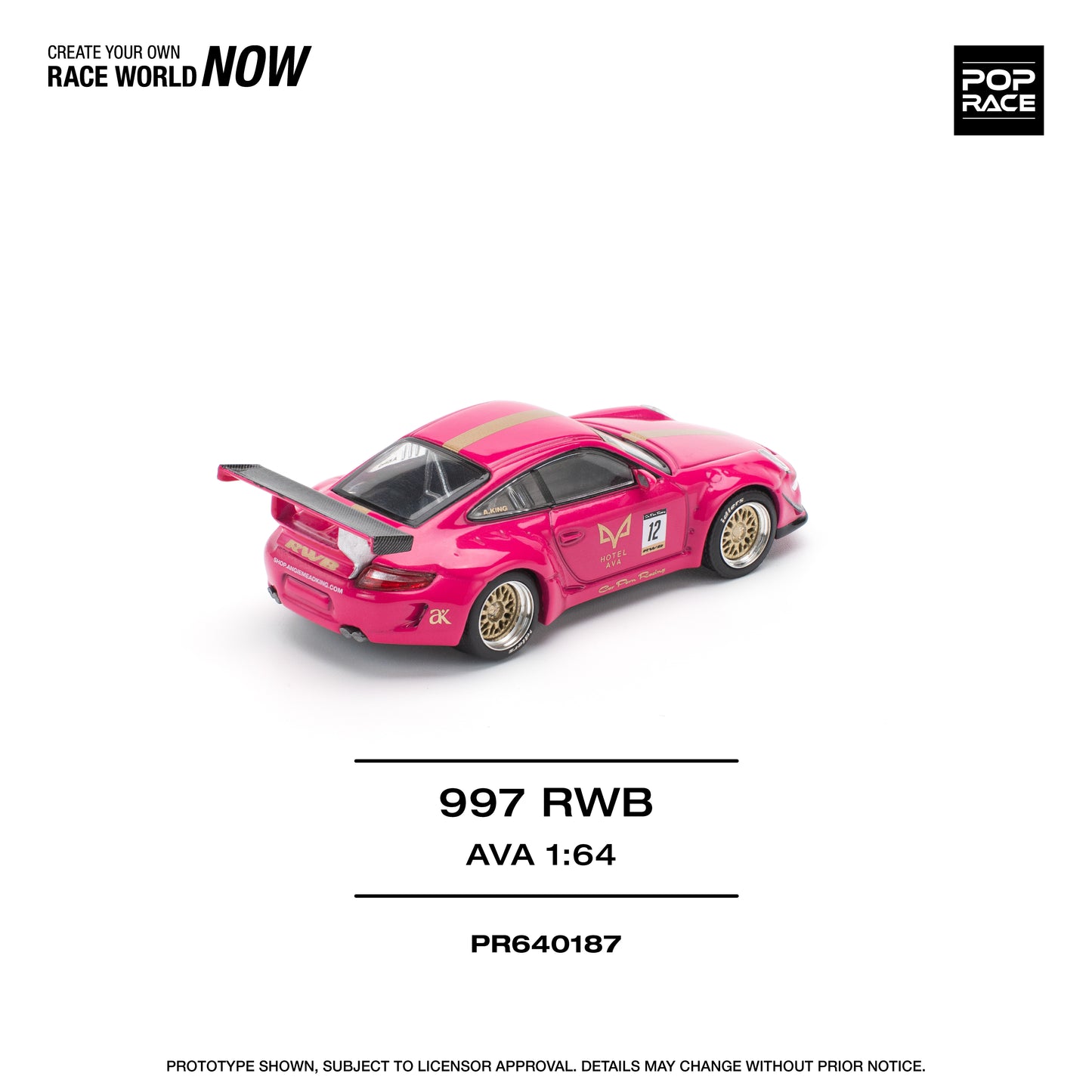 **PRE ORDER** Pop Race Porsche RWB 997 - AVA