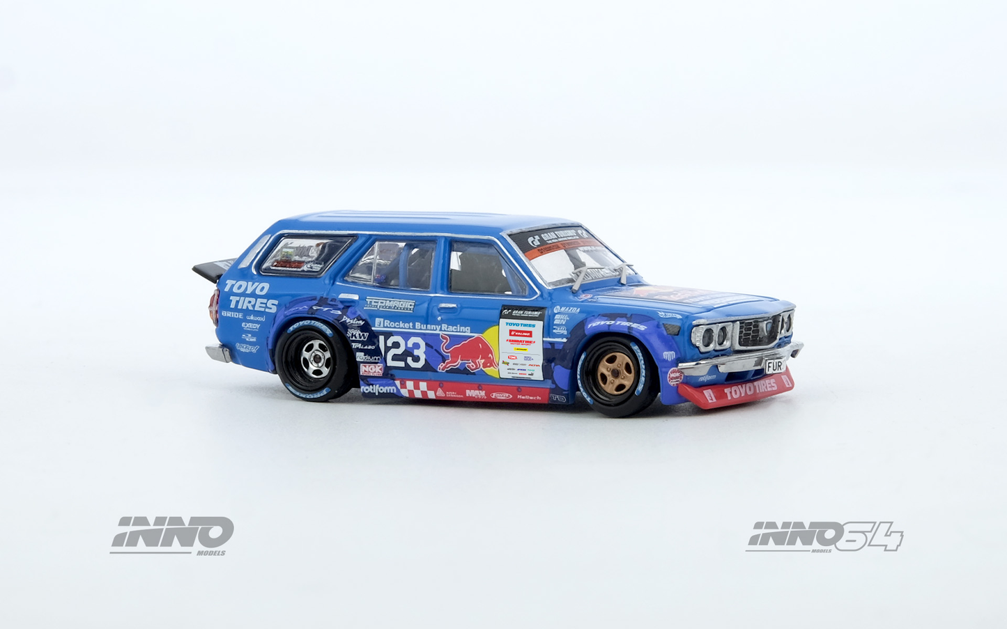 **PRE ORDER** INNO64 Mad Mike 1976 Mazda RX-3 Wagon D1GP Series 2024