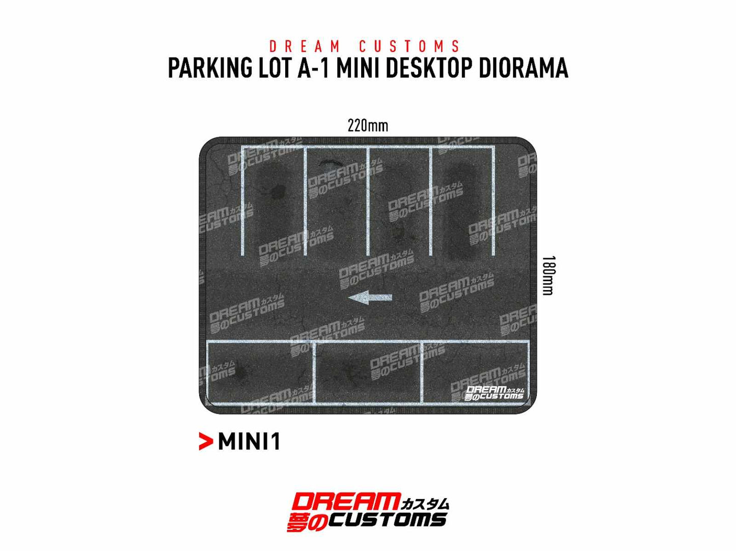 **PRE ORDER** Dream Customs Mini Diorama Mat - Parking Lot A1