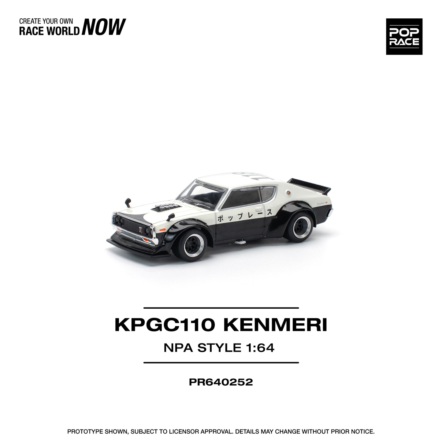 **PRE ORDER** Pop Race Nissan Skyline GT-R V8 Drift Kenmeri - NPA Style