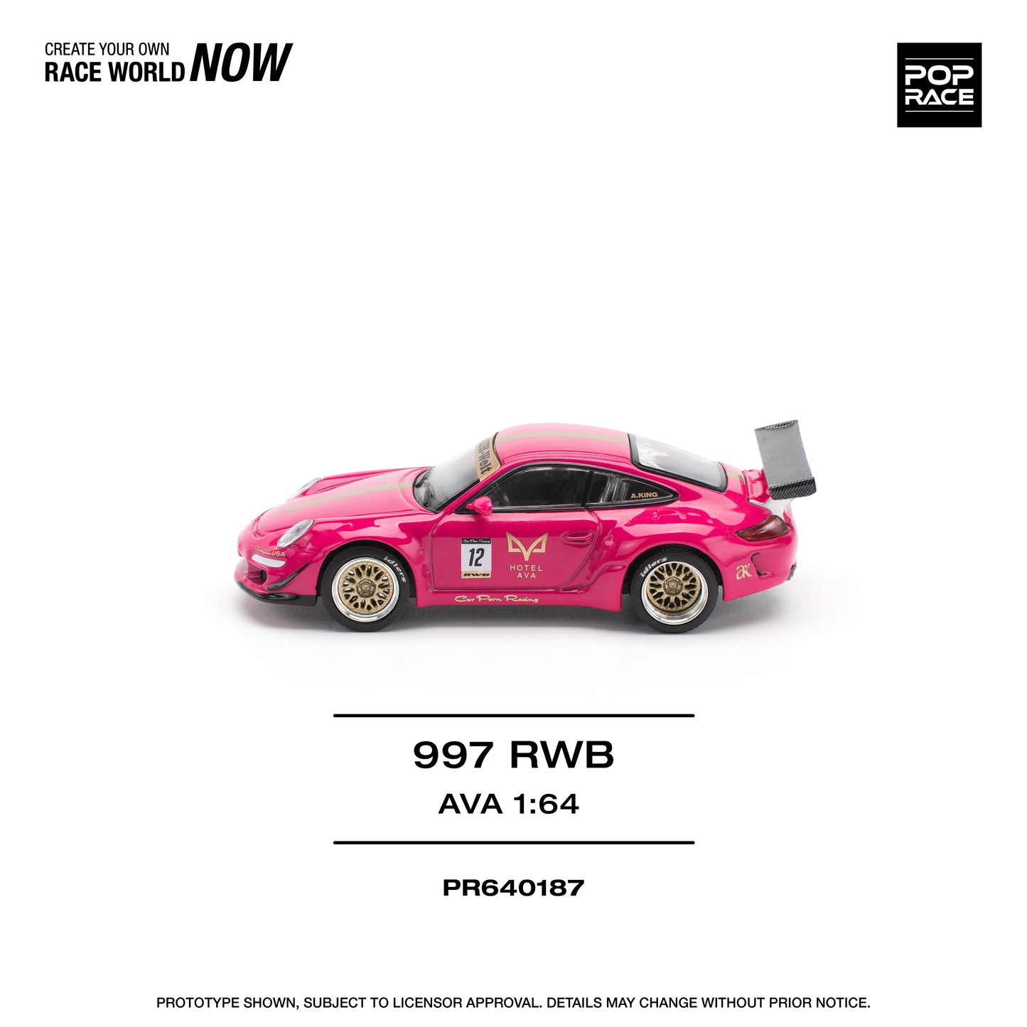**PRE ORDER** Pop Race Porsche 997 RWB - Ava