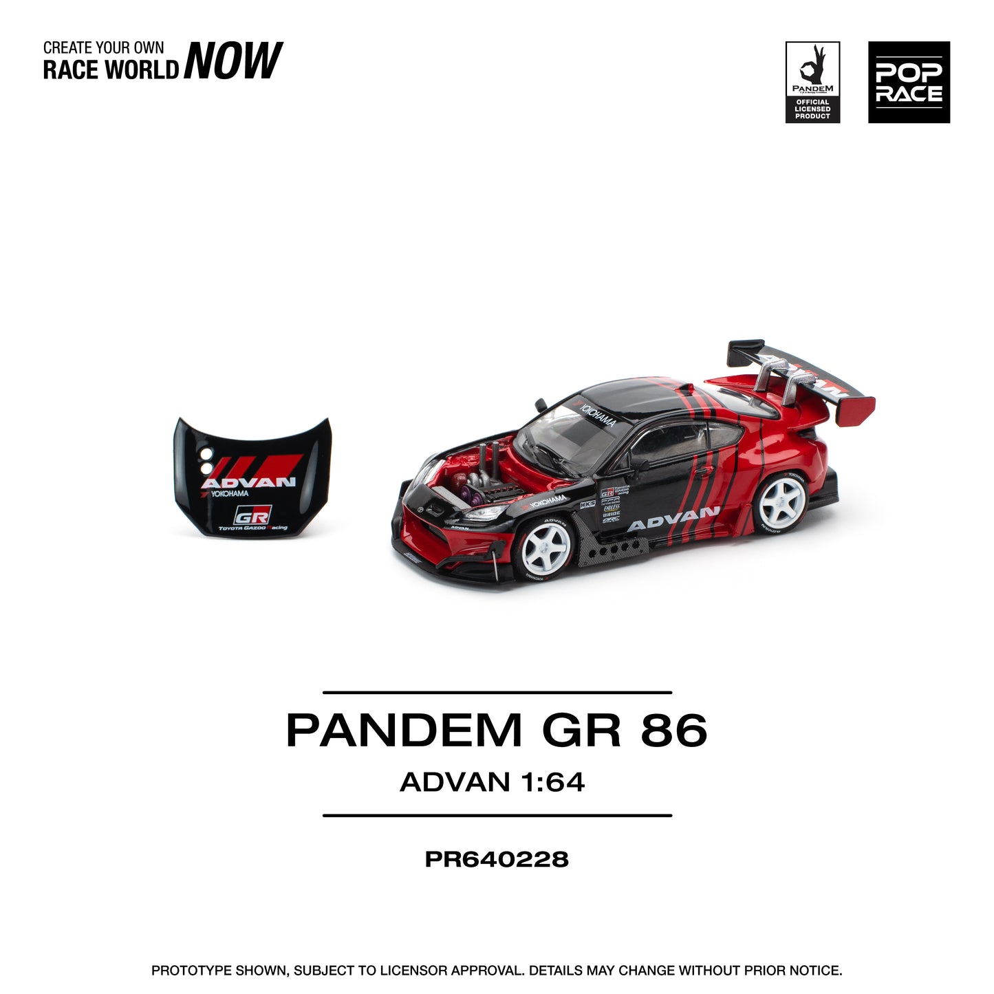 **PRE ORDER** Pop Race Toyota GR86 Pandem - Advan