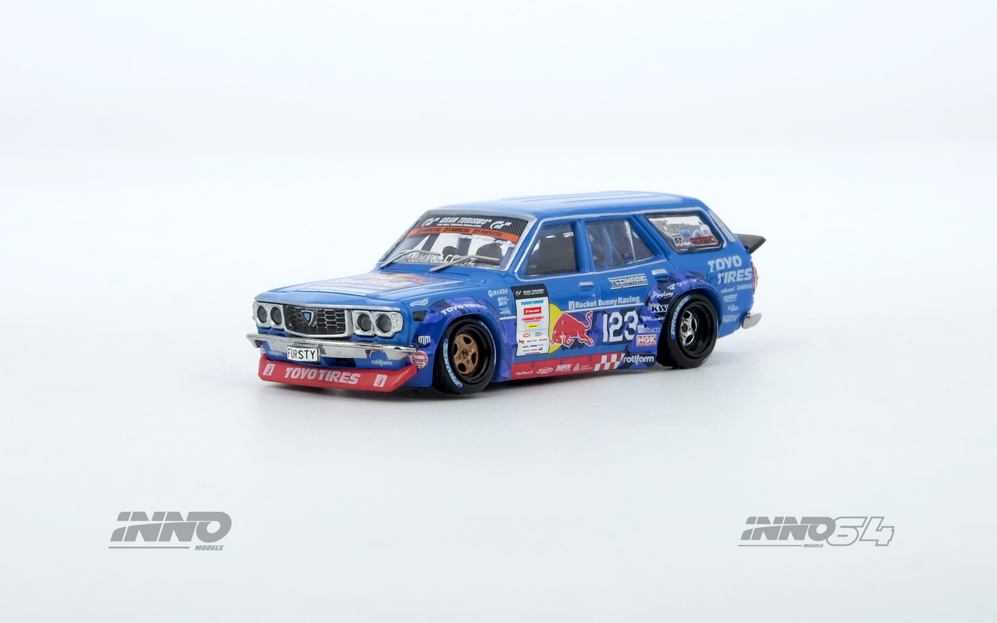 **PRE ORDER** INNO64 Mad Mike 1976 Mazda RX-3 Wagon D1GP Series 2024