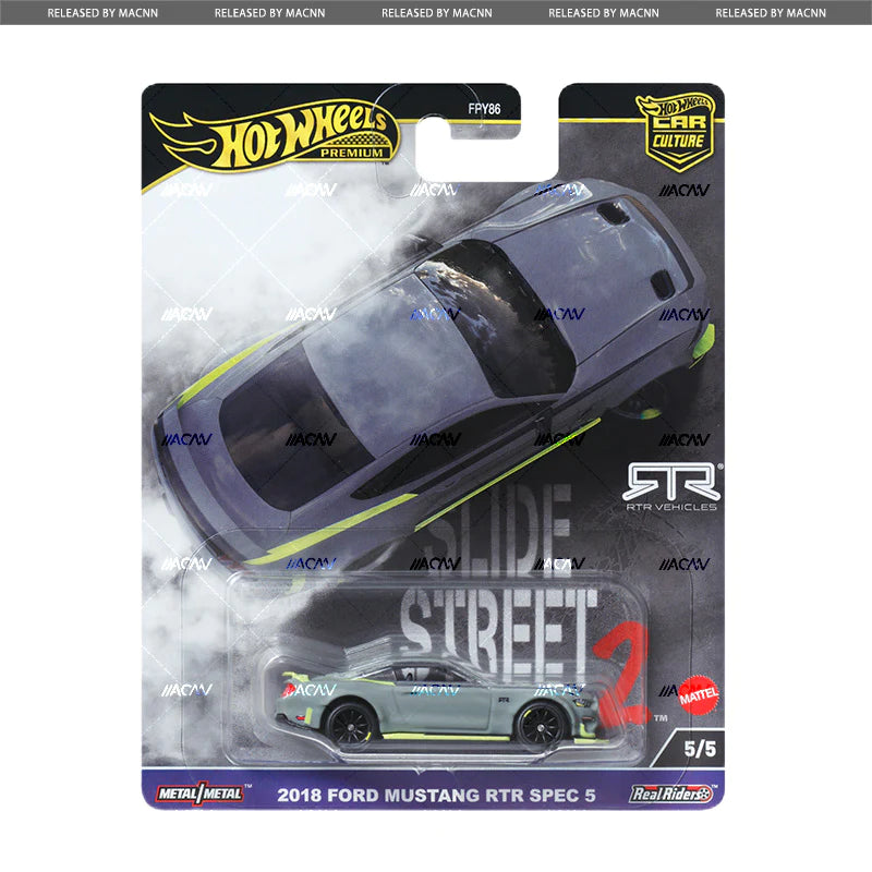 Hot Wheels Premium Street Slide 2 Set Of 5