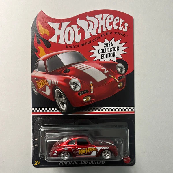 Hot Wheels Collectors 2024 Mail In Porsche 356 Outlaw Redline Diecast