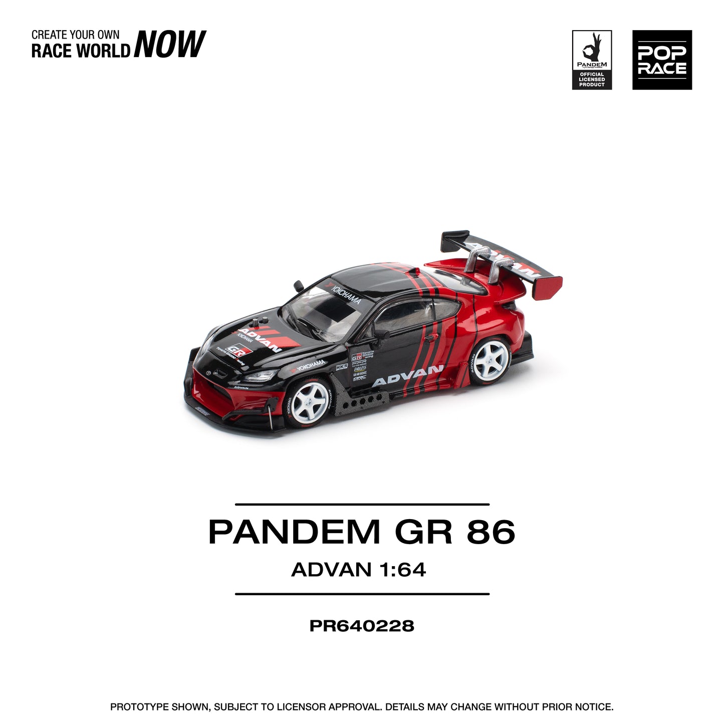 **PRE ORDER** Pop Race Toyota GR86 Pandem - Advan