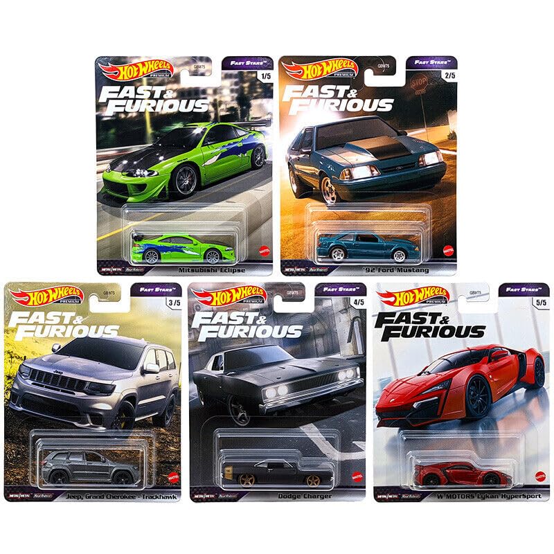 Hot Wheels Premium Fast & Furious Fast Stars Set Of 5