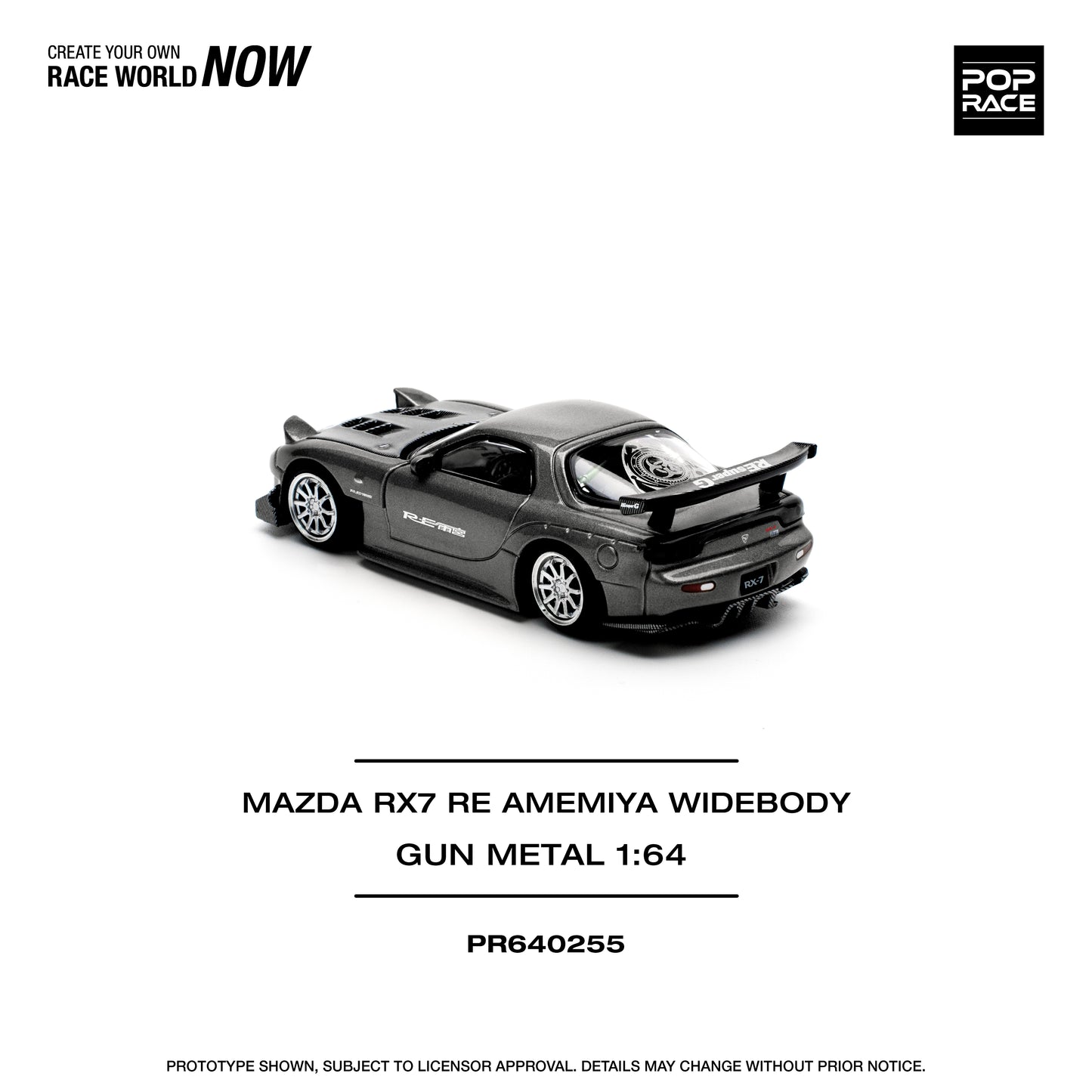**PRE ORDER** Mazda FD RX-7 RE-Amemiya - Gun Metal