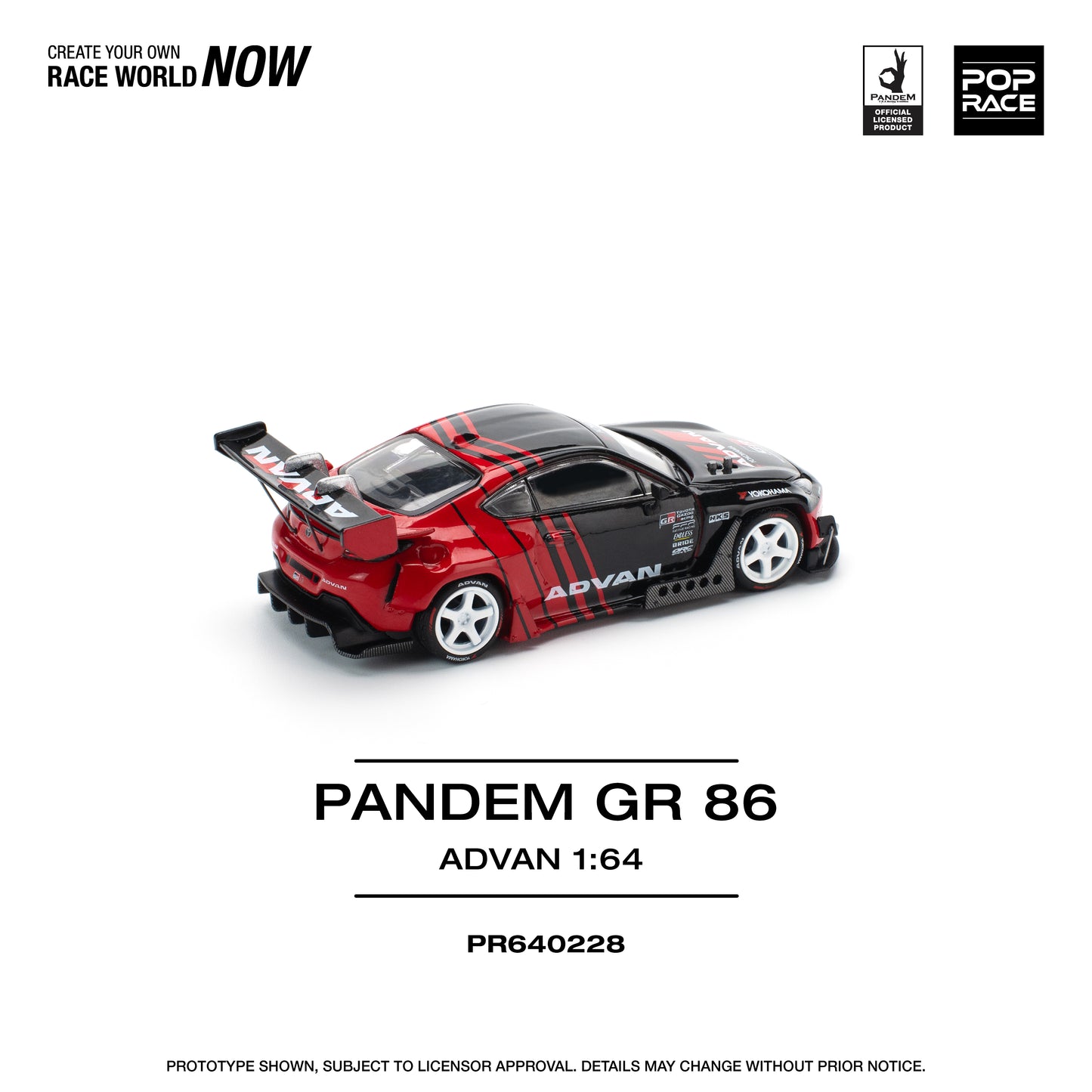**PRE ORDER** Pop Race Toyota GR86 Pandem - Advan