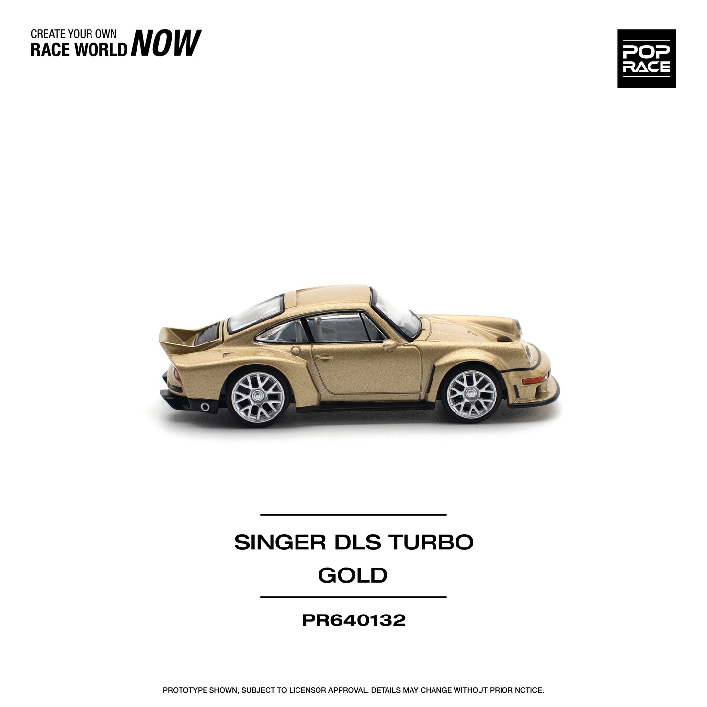 **PRE ORDER** Pop Race Porsche Singer DLS Turbo Gold