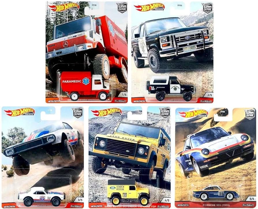 Hot Wheels Premium Car Culture Wild Terrain Set Of 5