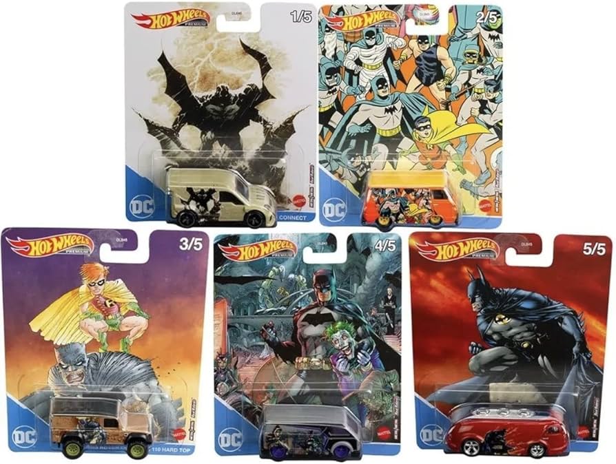 Hot Wheels Premium Pop Culture Batman Set Of 5
