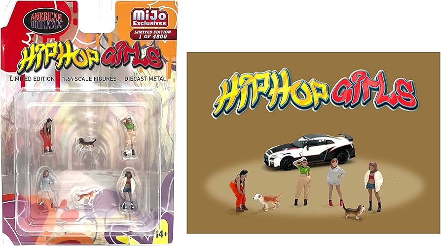 American Diorama Figurine Set Hip Hop Girls