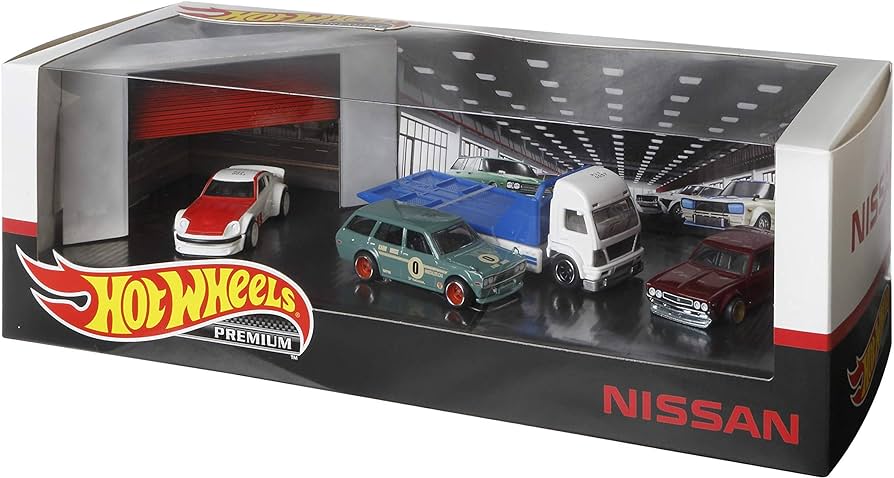 Hot Wheels Premium Nissan Garage Box Set Diorama