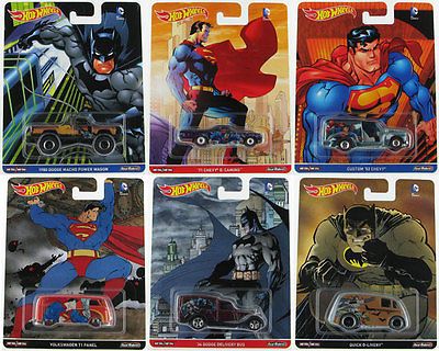 Hot Wheels Premium Pop Culture DC Comics Batman V Superman Set Of 6