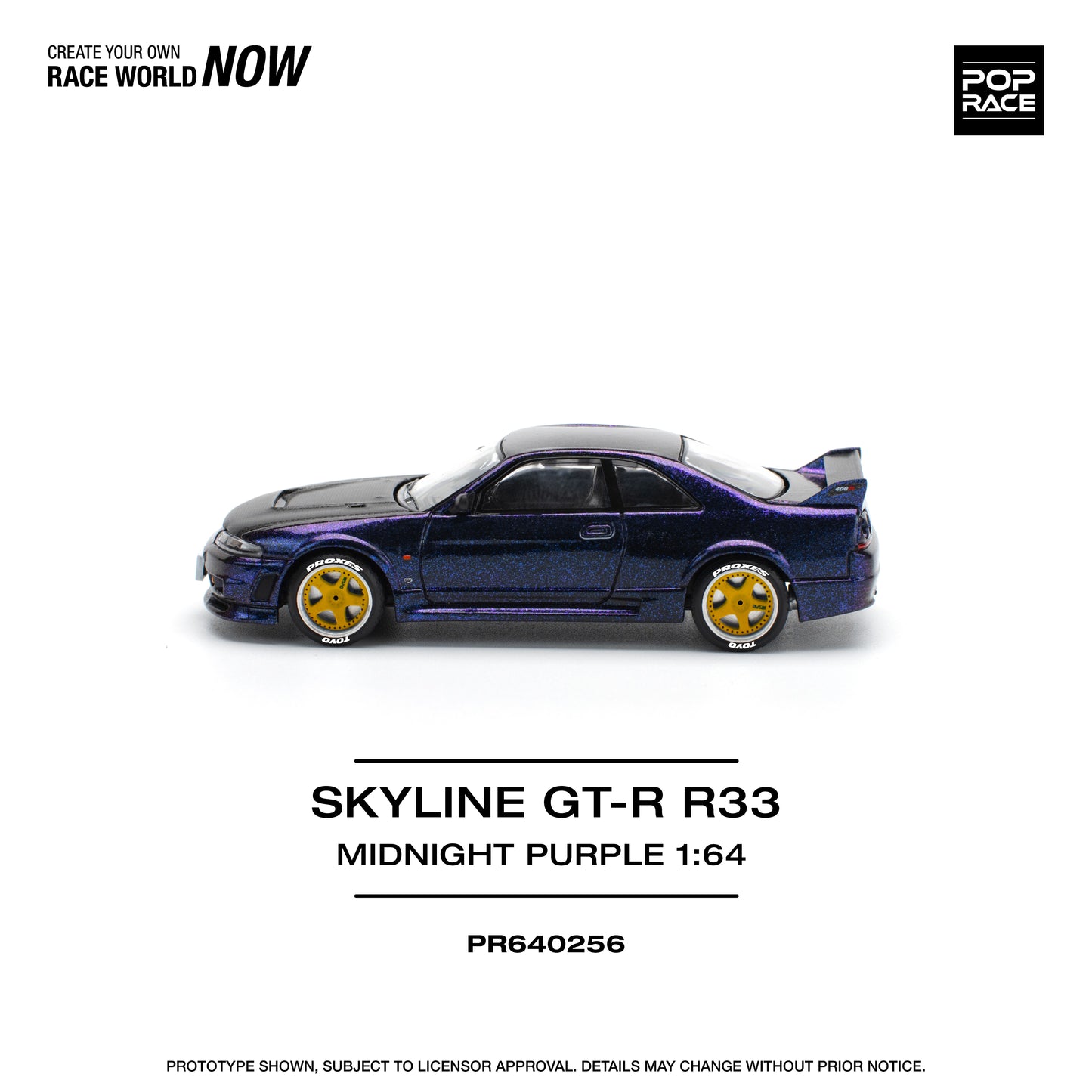 **PRE ORDER** Pop Race Nissan Skyline GTR R33 Nismo - Midnight Purple