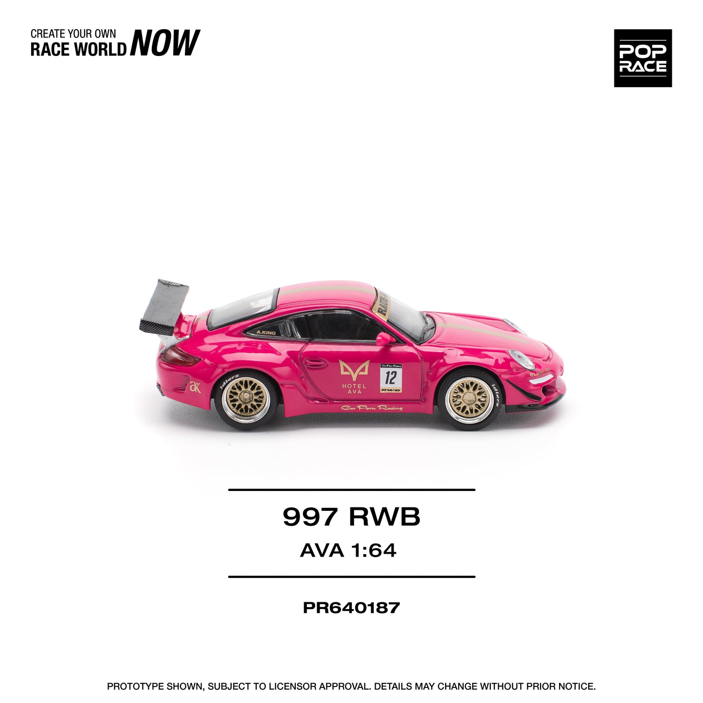 **PRE ORDER** Pop Race Porsche RWB 997 - AVA