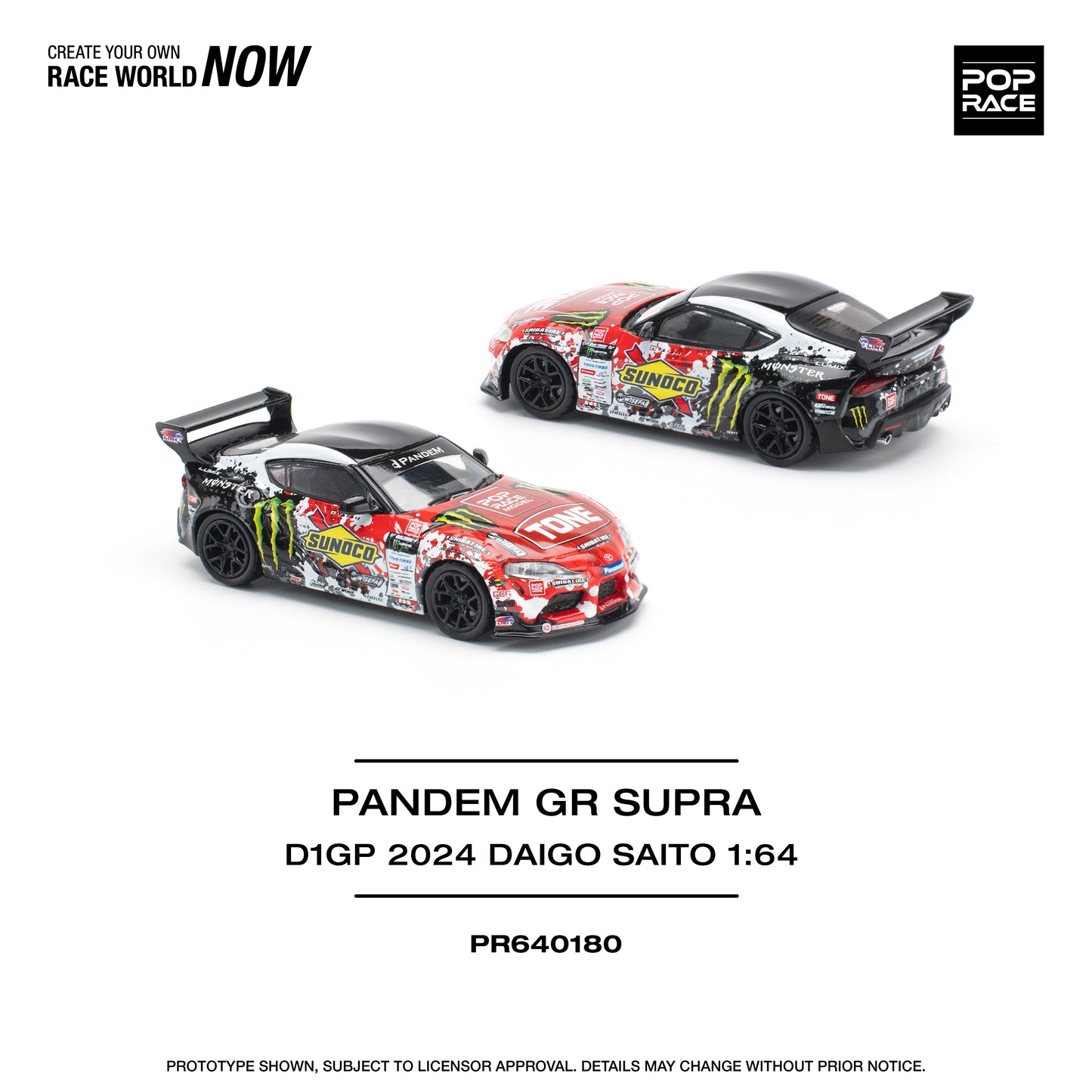 **PRE ORDER** Pop Race Pandem Toyota Supra D1GP 2024 Daigo Saito