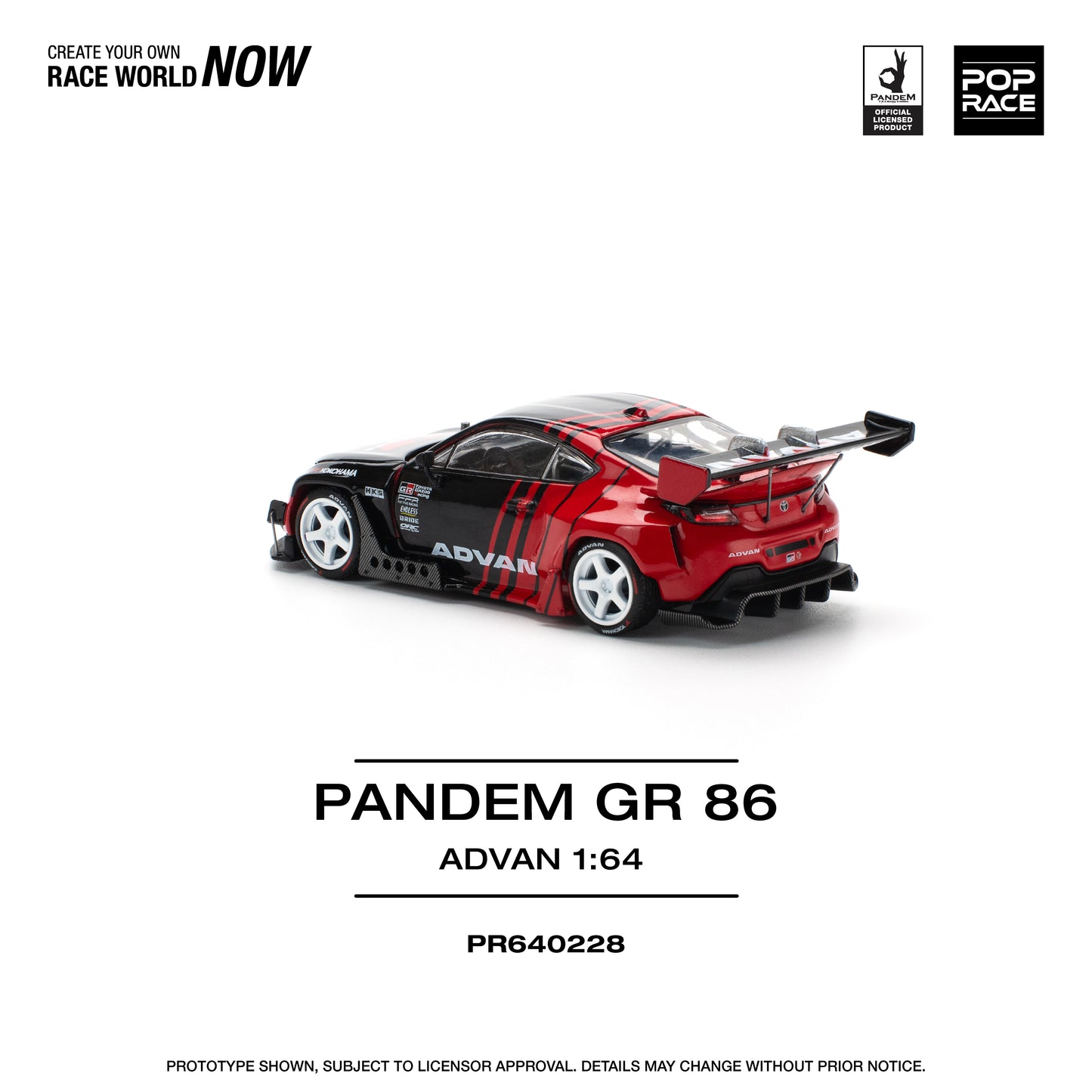 **PRE ORDER** Pop Race Toyota GR86 Pandem - Advan