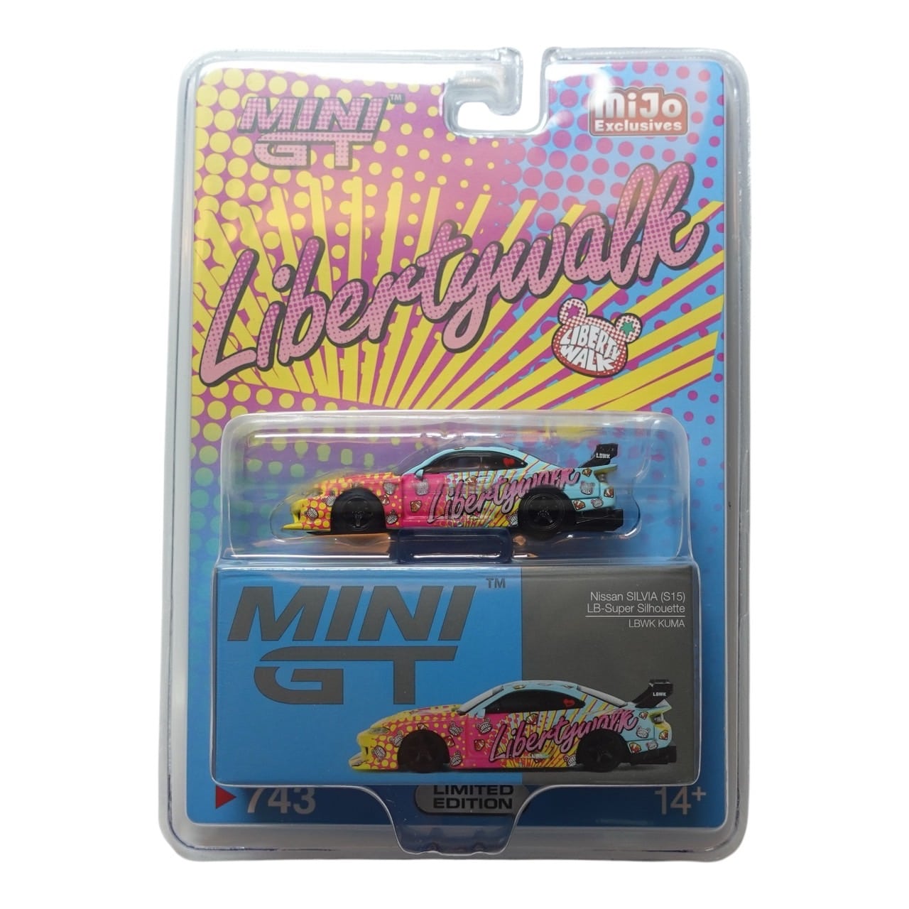 Mini GT Nissan Silvia S15 LB-Super Silhouette LBWK Kuma MGT00743