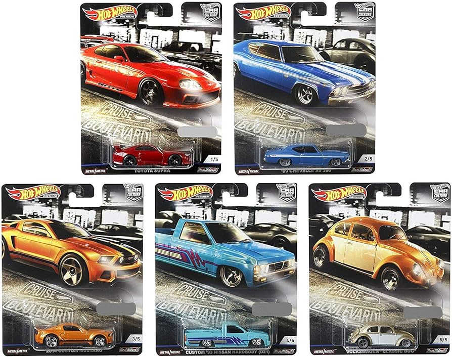Hot Wheels Premium Car Culture Cruise Boulevard Set Of 5