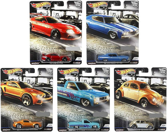 Hot Wheels Premium Car Culture Cruise Boulevard Set Of 5