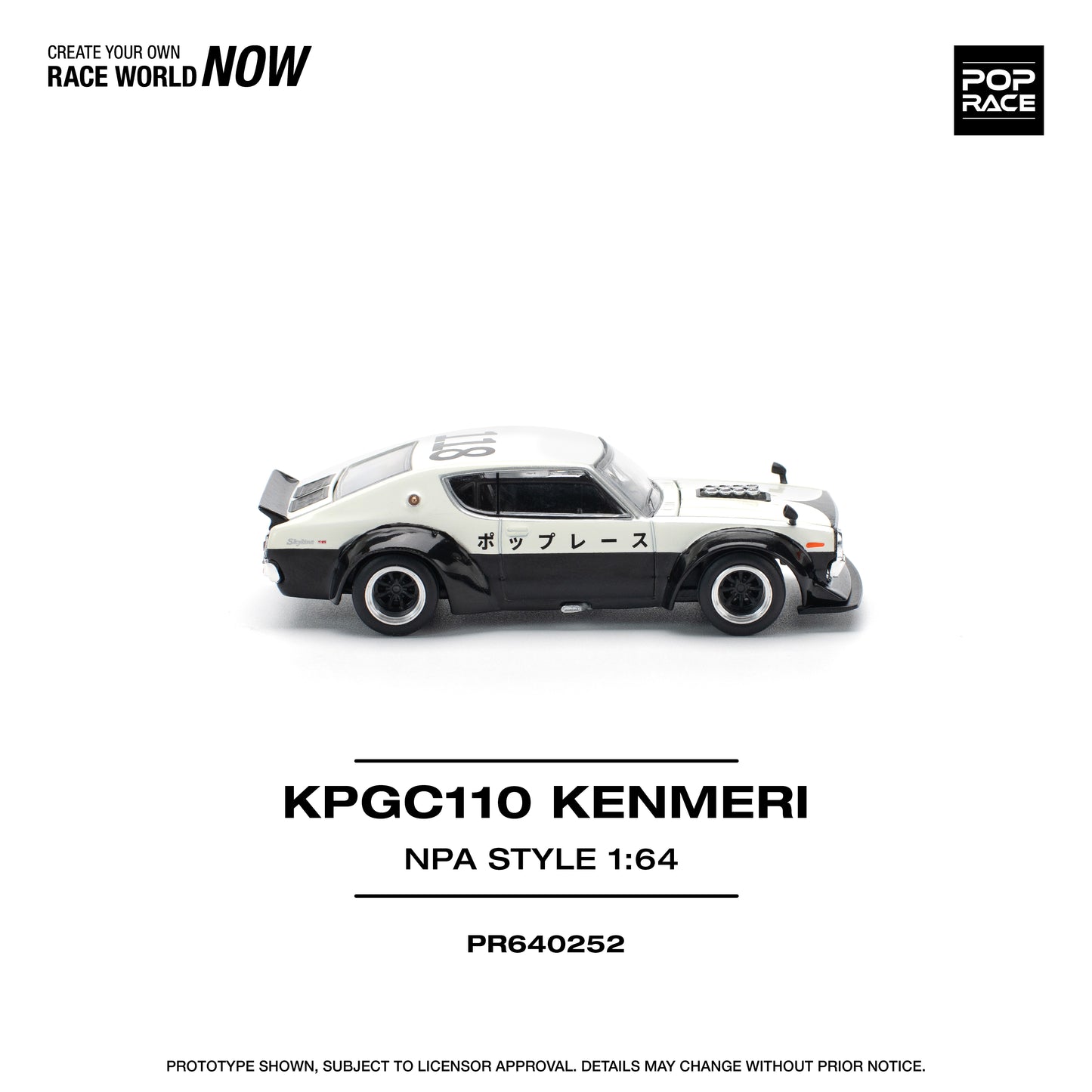 **PRE ORDER** Pop Race Nissan Skyline GT-R V8 Drift Kenmeri - NPA Style